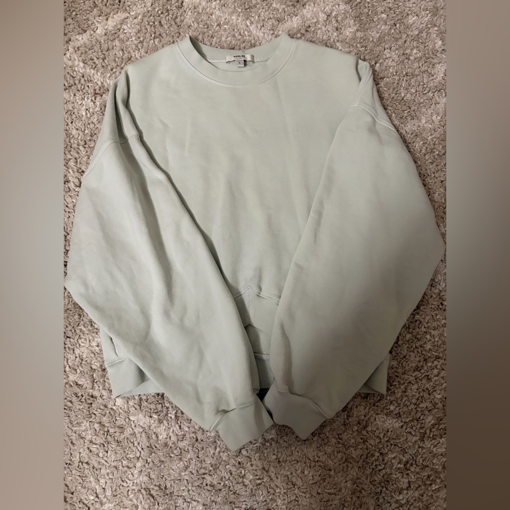 Agolde Chevron Pullover- mint